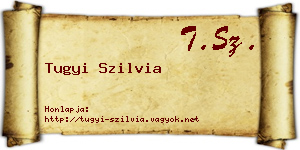 Tugyi Szilvia névjegykártya