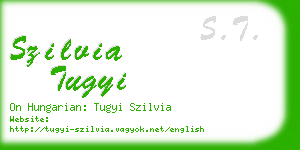 szilvia tugyi business card